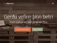 Tablet Screenshot of eplica.is